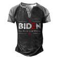 Biden Pay More Live Worse Anti Biden Men's Henley Shirt Raglan Sleeve 3D Print T-shirt Black Grey