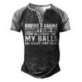 Bigger Than Yours V2 Men's Henley Shirt Raglan Sleeve 3D Print T-shirt Black Grey