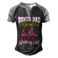 Bonus Dad Of The Birthday Girl Roller Skates Bday Skating Men's Henley Shirt Raglan Sleeve 3D Print T-shirt Black Grey