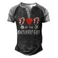 Dad Of The Birthday Girl First Birthday Berry Themed Party Men's Henley Shirt Raglan Sleeve 3D Print T-shirt Black Grey