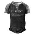 Definition Of Dissent Differ In Opinion Or Sentiment Men's Henley Raglan T-Shirt Black Grey