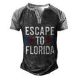 Desantis Escape To Florida Cute Gift Meaningful Gift Men's Henley Shirt Raglan Sleeve 3D Print T-shirt Black Grey