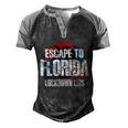 Desantis Escape To Florida Gift V2 Men's Henley Shirt Raglan Sleeve 3D Print T-shirt Black Grey