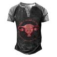 Don’T Tread On Me Uterus Cool Gift Men's Henley Shirt Raglan Sleeve 3D Print T-shirt Black Grey