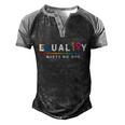 Equality Hurts No One Equal Rights Lgbt Gift Men's Henley Shirt Raglan Sleeve 3D Print T-shirt Black Grey