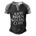 Funny Anti Biden Anti Biden Social Club Men's Henley Shirt Raglan Sleeve 3D Print T-shirt Black Grey