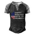 Funny Anti Biden Empty Shelves Joe Lets Go Brandon Anti Biden Men's Henley Shirt Raglan Sleeve 3D Print T-shirt Black Grey