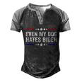 Funny Anti Biden Even My Dog Hates Biden Funny Anti President Joe Biden Men's Henley Shirt Raglan Sleeve 3D Print T-shirt Black Grey