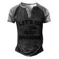 Funny Anti Biden Fjb Lets Go Brandon Funny Political Lets Go Brandon Men's Henley Shirt Raglan Sleeve 3D Print T-shirt Black Grey