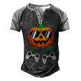 Halloween Jack O Lantern Gamer Boys Kids Men Funny Halloween  V9 Men's Henley Shirt Raglan Sleeve 3D Print T-shirt Black Grey