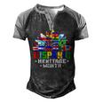 Happy National Hispanic Heritage Month Decoration Flags  Men's Henley Shirt Raglan Sleeve 3D Print T-shirt Black Grey