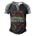 Happy National Hispanic Heritage Month Latino Pride Flag  V2 Men's Henley Shirt Raglan Sleeve 3D Print T-shirt Black Grey