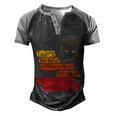 I Cant Be Held Responsible What My Face Does When You Talk V2 Men's Henley Shirt Raglan Sleeve 3D Print T-shirt Black Grey