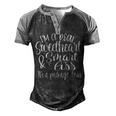 Im A Real Sweetheart Men's Henley Shirt Raglan Sleeve 3D Print T-shirt Black Grey