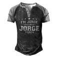 Im Jorge Doing Jorge Things Men's Henley Shirt Raglan Sleeve 3D Print T-shirt Black Grey