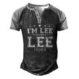 Im Lee Doing Lee Things Men's Henley Shirt Raglan Sleeve 3D Print T-shirt Black Grey