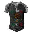 Mexico Eagle Hispanic Heritage Mexican Pride Mexico  Men's Henley Shirt Raglan Sleeve 3D Print T-shirt Black Grey