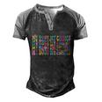 Mind Your Own Uterus V11 Men's Henley Shirt Raglan Sleeve 3D Print T-shirt Black Grey