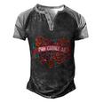 Mind Your Own Uterus V7 Men's Henley Shirt Raglan Sleeve 3D Print T-shirt Black Grey