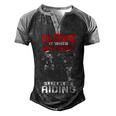 Motocross - I Love My Wife Men's Henley Shirt Raglan Sleeve 3D Print T-shirt Black Grey