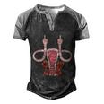 My Body My Choice V4 Men's Henley Shirt Raglan Sleeve 3D Print T-shirt Black Grey