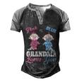 Pink Or Blue Grandma Loves Yougiftgender Reveal Gift Men's Henley Shirt Raglan Sleeve 3D Print T-shirt Black Grey
