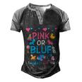 Pink Or Blue I Already Love You Matching Gender Reveal Party Funny Gift Men's Henley Shirt Raglan Sleeve 3D Print T-shirt Black Grey