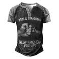 Pops & Grandsons - Best Friends Men's Henley Shirt Raglan Sleeve 3D Print T-shirt Black Grey