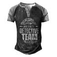 Private Detective Team Spy Investigator Observation Cute Gift Men's Henley Shirt Raglan Sleeve 3D Print T-shirt Black Grey
