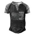 Raise Lions Not Sheep American Patriot Patriotic Lion Tshirt Graphic Design Printed Casual Daily Basic Men's Henley Shirt Raglan Sleeve 3D Print T-shirt Black Grey