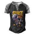 Space Rex Dinosaur Galaxy Men's Henley Shirt Raglan Sleeve 3D Print T-shirt Black Grey