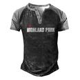 Strong Chicago Highland Park Illinois Shooting Men's Henley Shirt Raglan Sleeve 3D Print T-shirt Black Grey