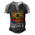 This Is My Hawaiian Gift Men's Henley Shirt Raglan Sleeve 3D Print T-shirt Black Grey