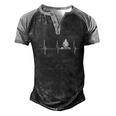 Turntable Dj Dance Music Heartbeat Ekg Pulse Dj Techno Gift Men's Henley Shirt Raglan Sleeve 3D Print T-shirt Black Grey