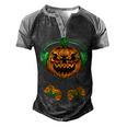 Video Games Halloween Jack O Lantern Gamer Boys Kids Men  Men's Henley Shirt Raglan Sleeve 3D Print T-shirt Black Grey