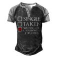Waiting For A Queen With 3 Dragons Men's Henley Shirt Raglan Sleeve 3D Print T-shirt Black Grey