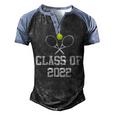 Class Of 2022 Graduation Senior Tennis Player Men's Henley Shirt Raglan Sleeve 3D Print T-shirt Black Blue