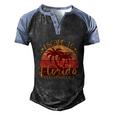 Desantis Escape To Florida Great Gift Men's Henley Shirt Raglan Sleeve 3D Print T-shirt Black Blue