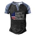 Funny Anti Biden Empty Shelves Joe Lets Go Brandon Anti Biden Men's Henley Shirt Raglan Sleeve 3D Print T-shirt Black Blue