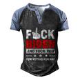 Funny Anti Biden Fjb Bareshelves Anti Liberal Biden Sucks Men's Henley Shirt Raglan Sleeve 3D Print T-shirt Black Blue