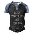 Funny Catch Food Trucks Food Truck Great Gift Men's Henley Shirt Raglan Sleeve 3D Print T-shirt Black Blue
