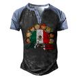 Hispanic Heritage Month  Mexico Pride Mexican Flag Kids  Men's Henley Shirt Raglan Sleeve 3D Print T-shirt Black Blue
