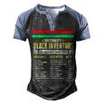 History Of Black Inventors Black History Month Men's Henley Shirt Raglan Sleeve 3D Print T-shirt Black Blue
