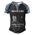 Husband And Wife - Fishing Partners Men's Henley Shirt Raglan Sleeve 3D Print T-shirt Black Blue