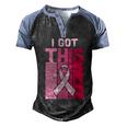 I Got This Pink Ribbon Breast Caner Men's Henley Shirt Raglan Sleeve 3D Print T-shirt Black Blue