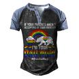 If Your Parents Arent Accepting Im Dad Now Of Identity Gay  Men's Henley Shirt Raglan Sleeve 3D Print T-shirt Black Blue