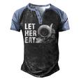 Let Her Eat Men's Henley Shirt Raglan Sleeve 3D Print T-shirt Black Blue