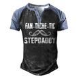 Mens Funny  For Fathers Day Fantachetic Stepdaddy Family  Men's Henley Shirt Raglan Sleeve 3D Print T-shirt Black Blue