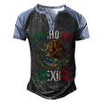 Mexico Eagle Hispanic Heritage Mexican Pride Mexico  Men's Henley Shirt Raglan Sleeve 3D Print T-shirt Black Blue