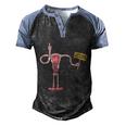 My Body My Choice V2 Men's Henley Shirt Raglan Sleeve 3D Print T-shirt Black Blue